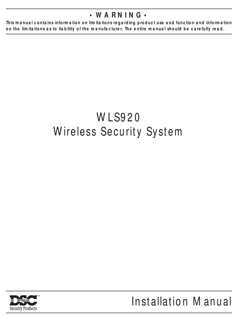DSC WLS920 User manual