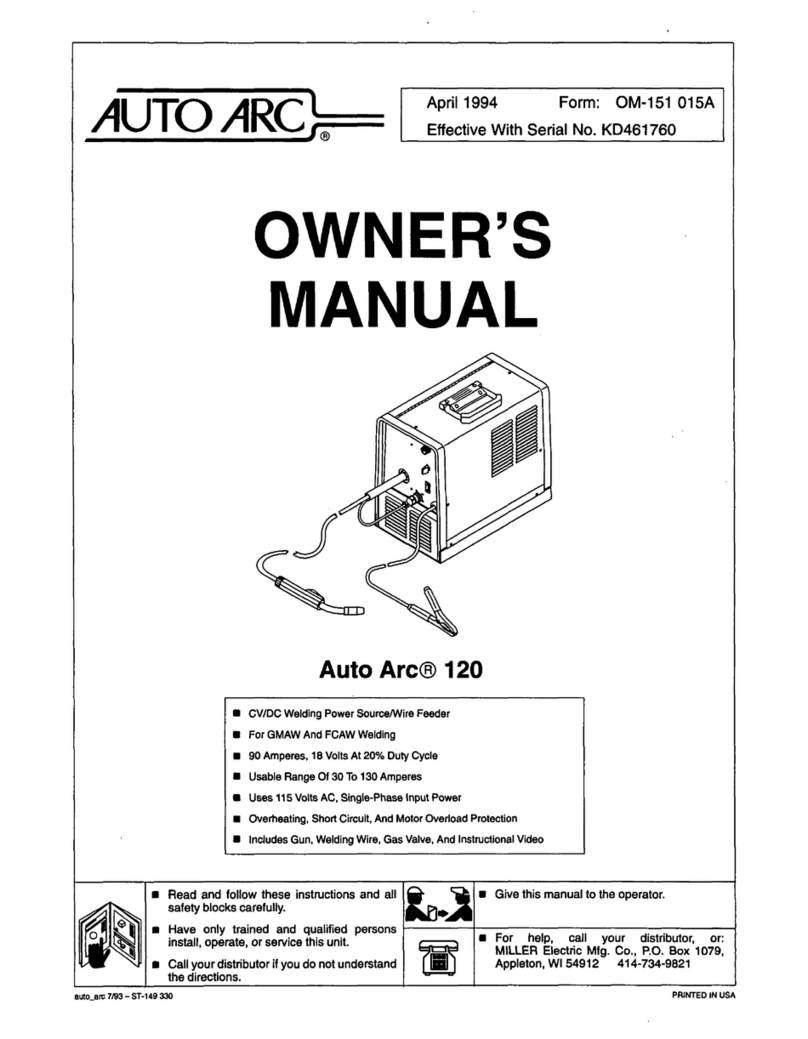 AUTO ARC 120 User manual