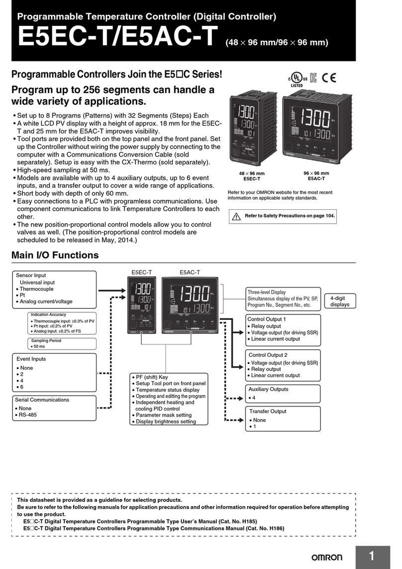 Omron E5EC-T User manual