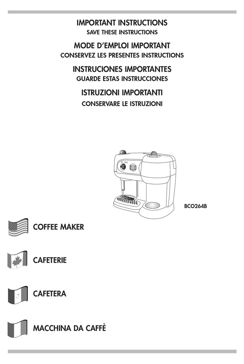 DeLonghi BCO264B Installation instructions manual