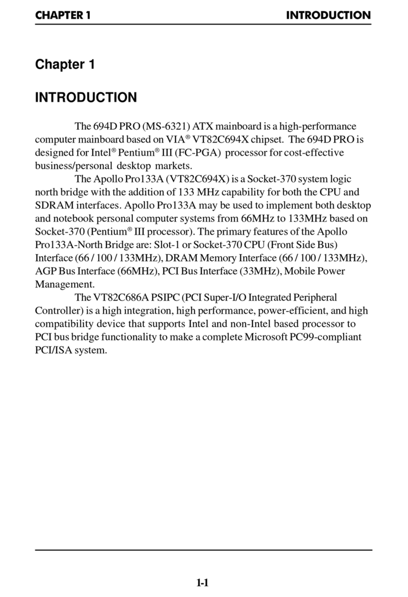 MSI 694D PRO User manual