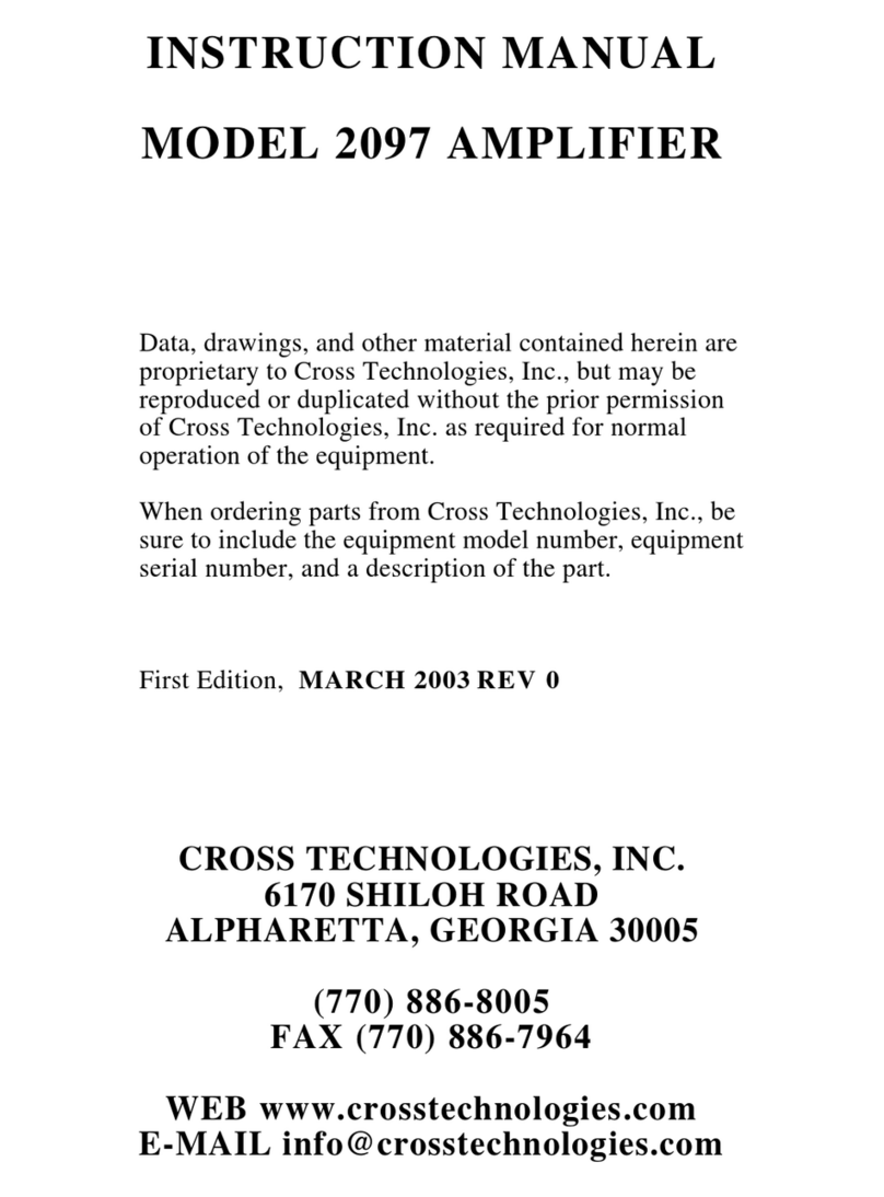 Cross Technologies 2097 User manual