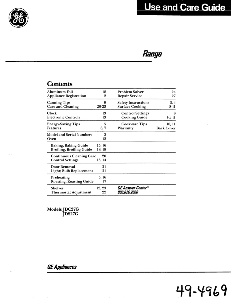 GE JDC27G User manual