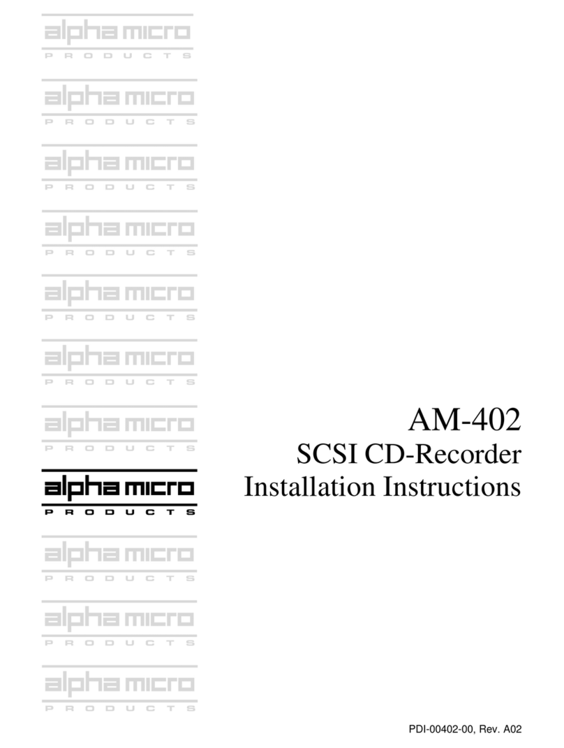 Alpha Microsystems AM-402 User manual