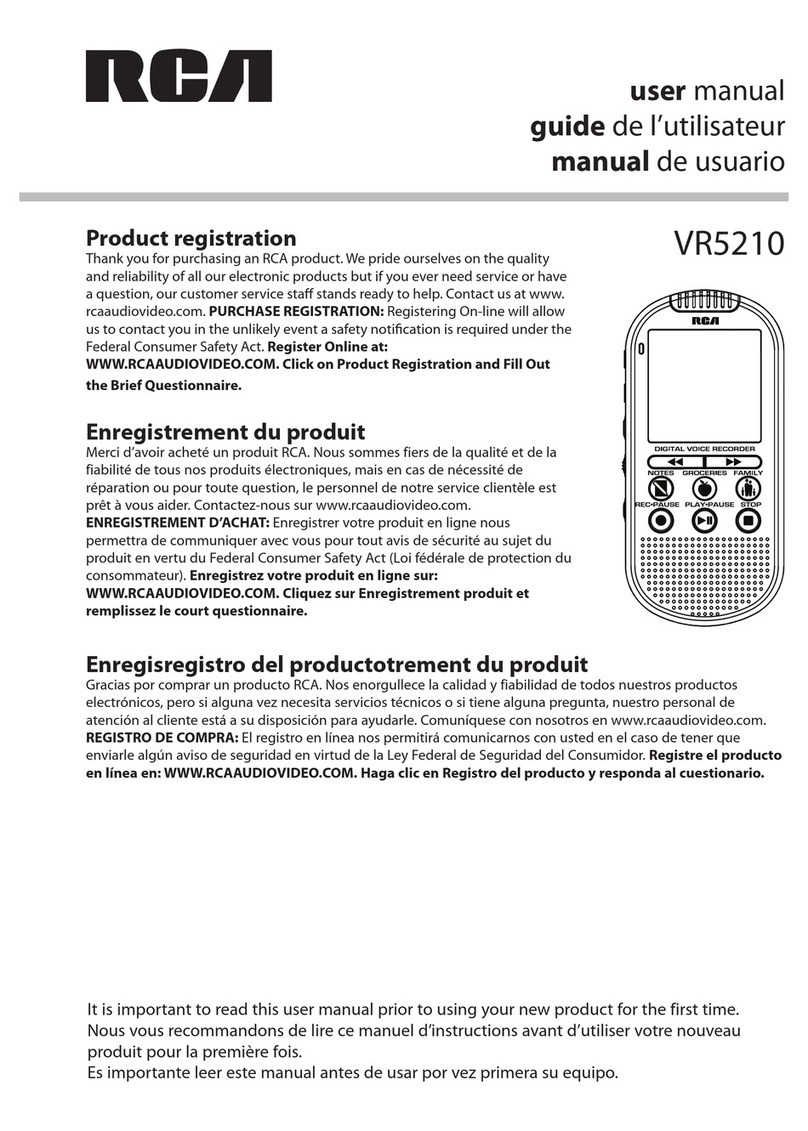 RCA VR5210 User manual