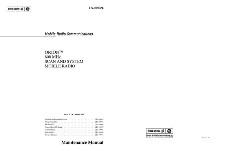 Ericsson ORION User manual