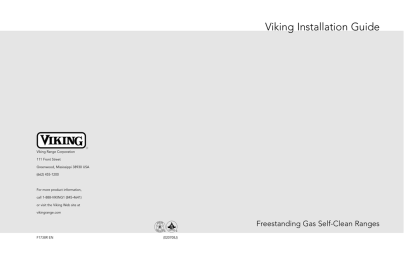 Viking Range 30" W. Models User manual