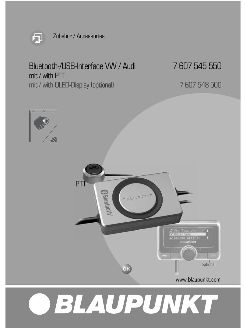 Blaupunkt Bluetooth-USB Interface User manual