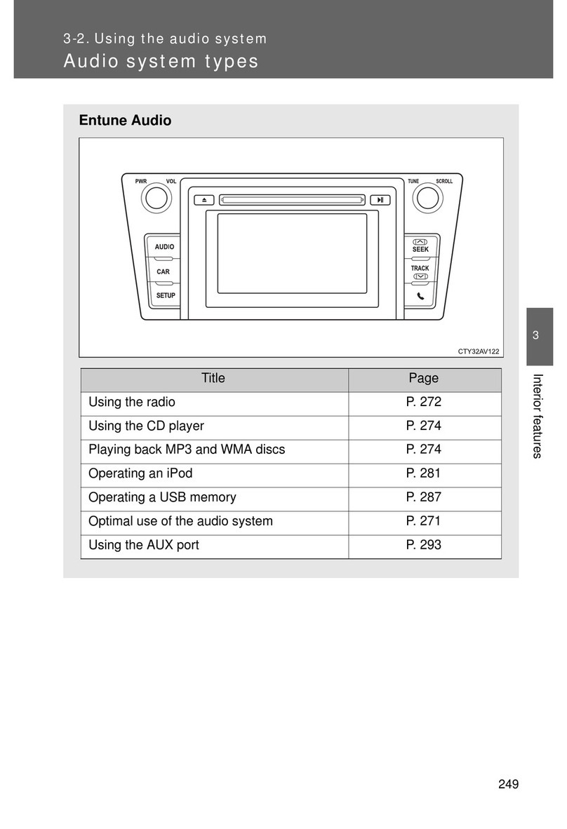 Toyota Navigation and Multimedia System User manual Toyota Navigation and Multimedia System User manual