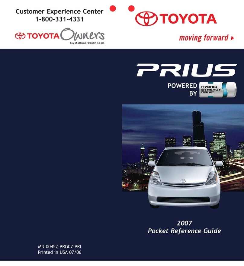 Toyota Prius 2007 User manual Toyota Prius 2007 User manual