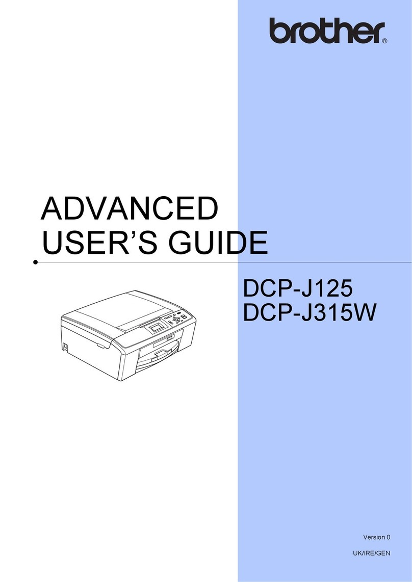 Brother DCP-J125 Assembly instructions