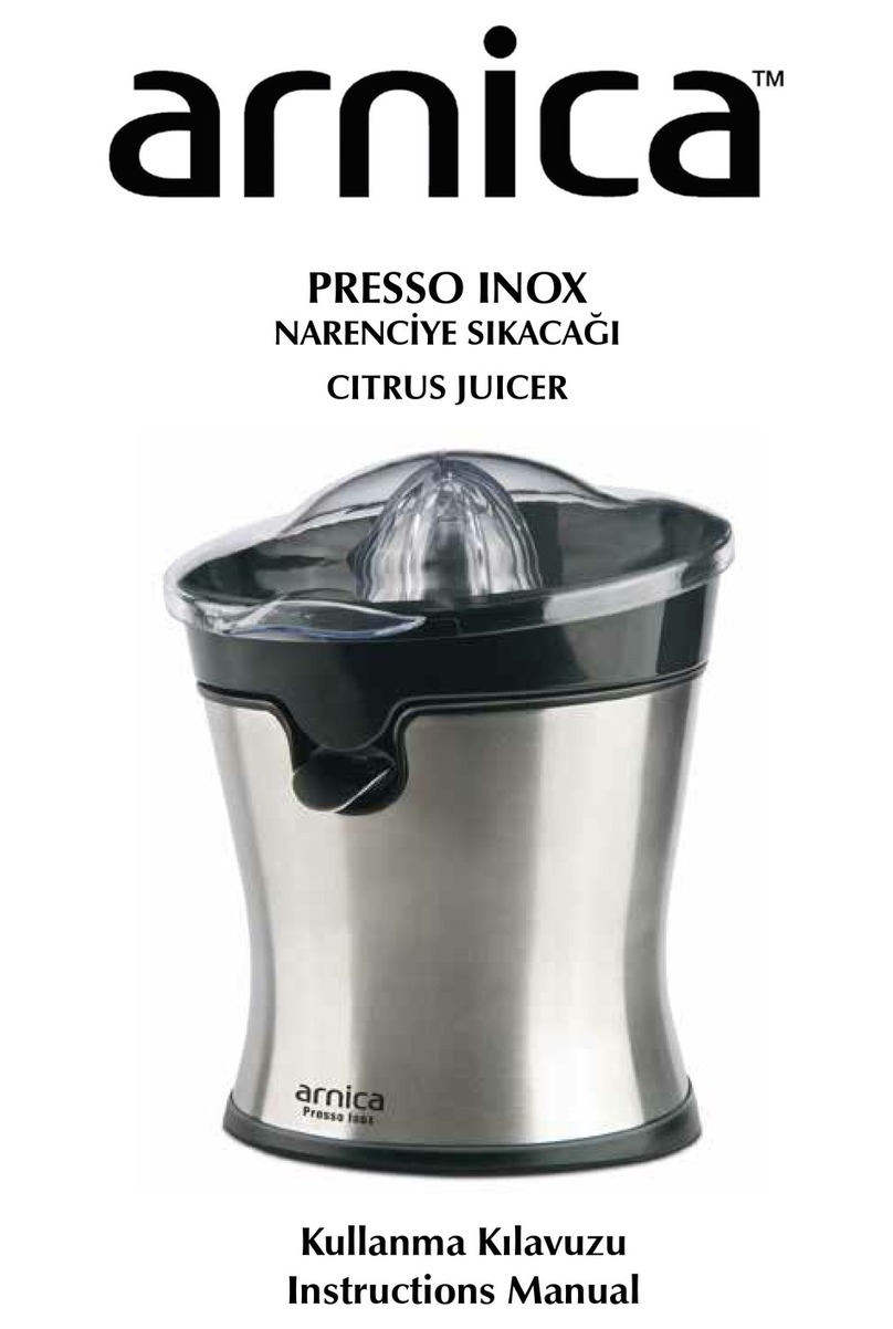 Arnica PRESSO INOX User manual