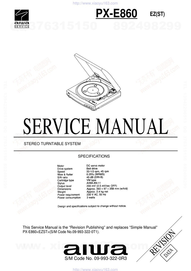 Aiwa PX-E860 User manual