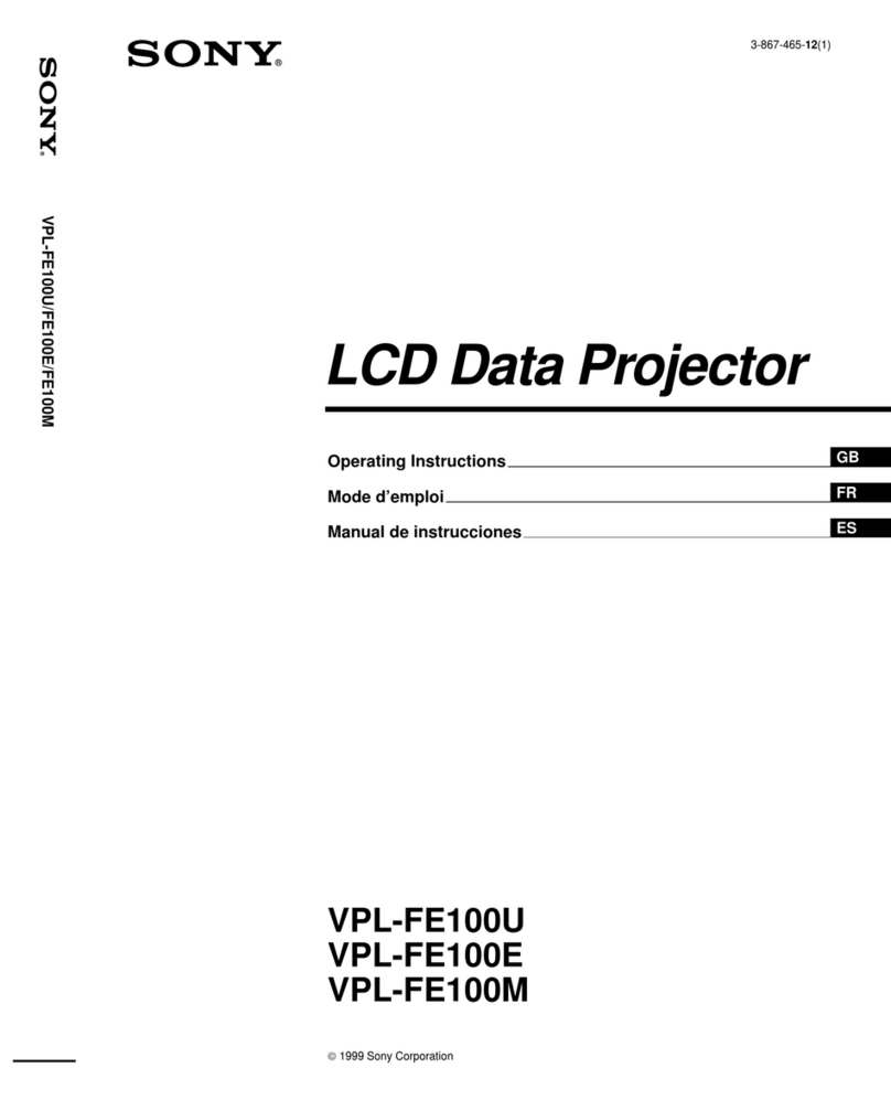 Sony VPL-FE100U User manual
