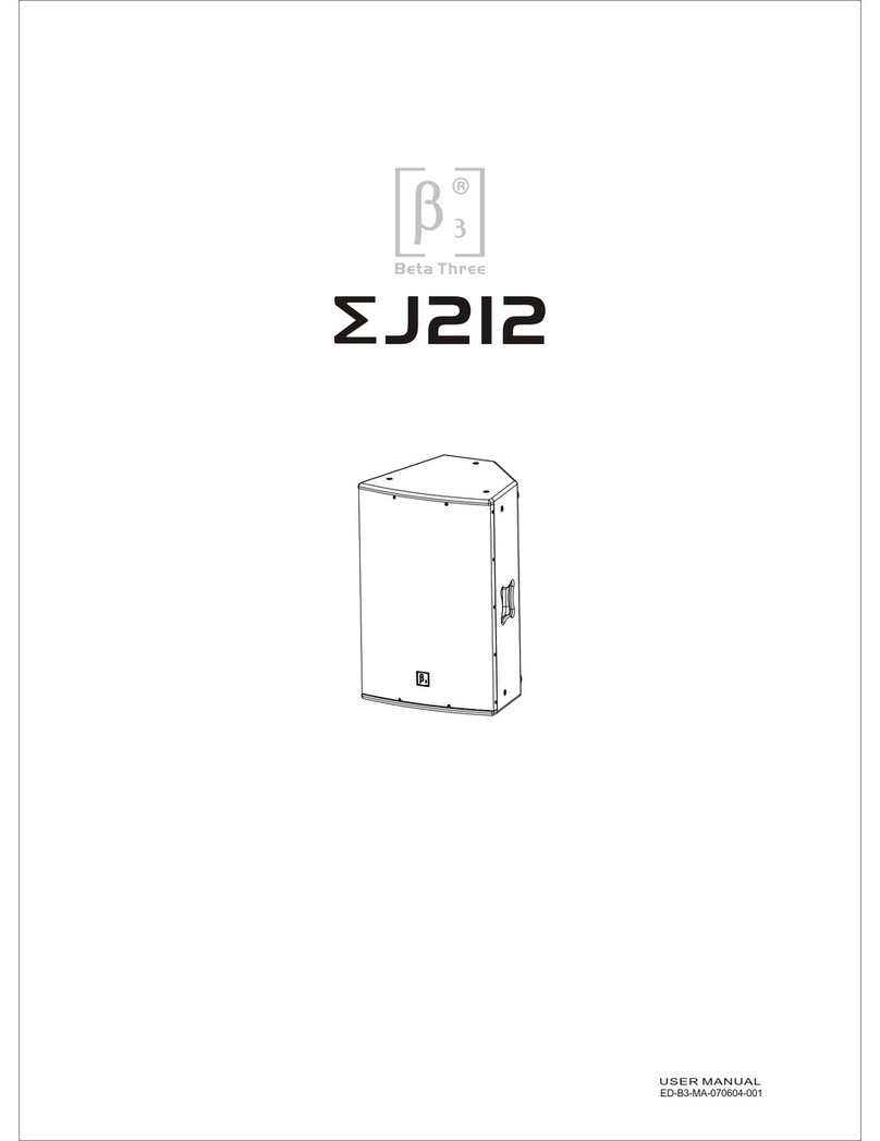 Beta Three EJ212 User manual