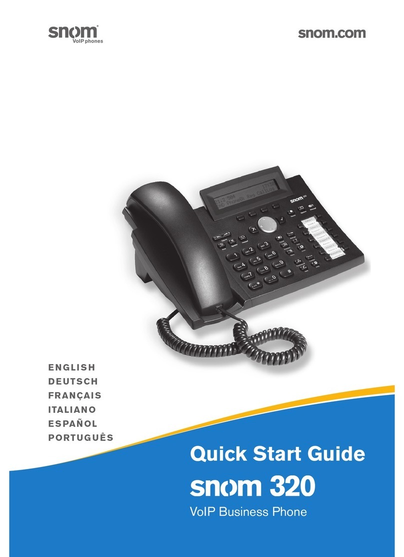Snom 320 User manual