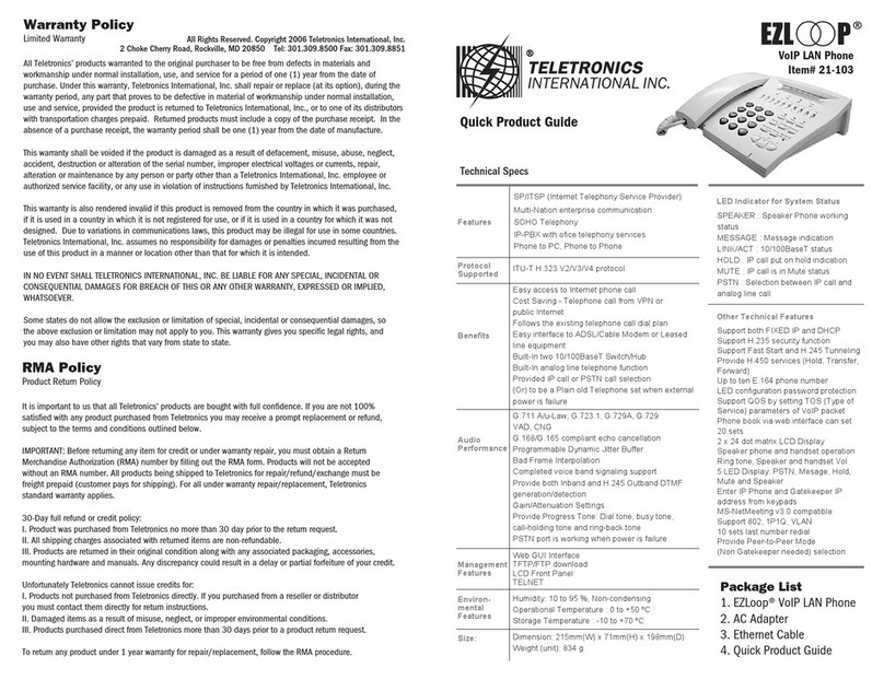 EZLoop EZLOOP 21-103 User manual