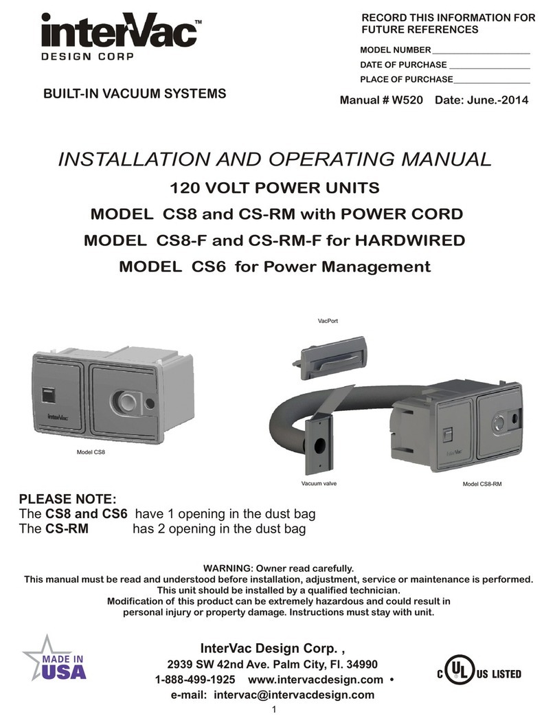 InterVac CS8 User manual