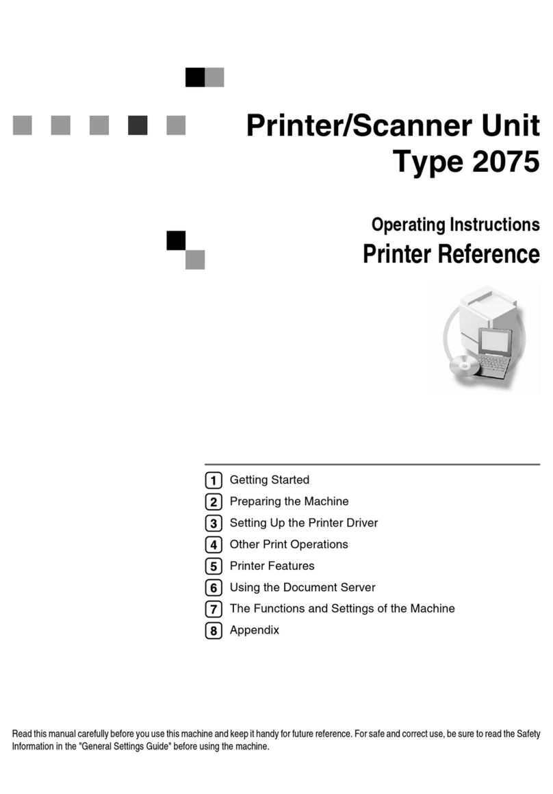 Ricoh Aficio 2075 Operating instructions