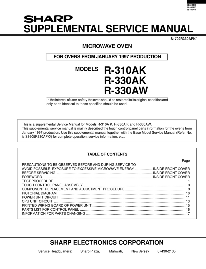 Sharp Carousel R-310AK User manual