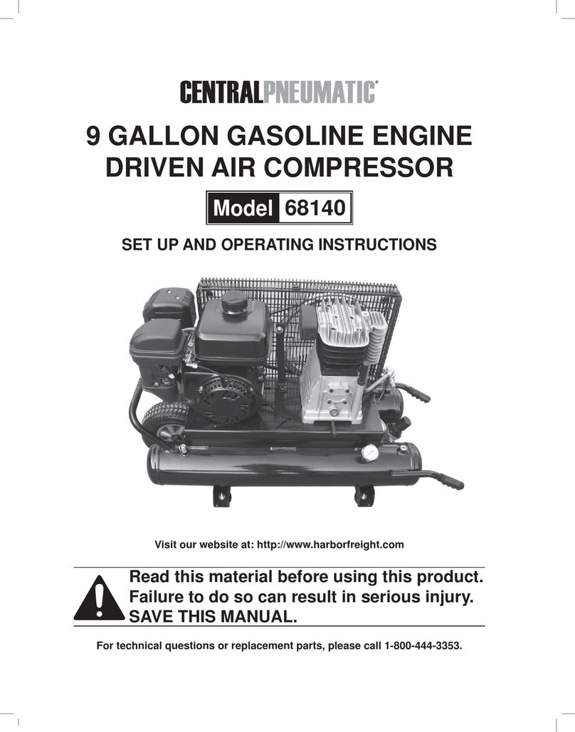 Central Pneumatic 68140 Installation manual