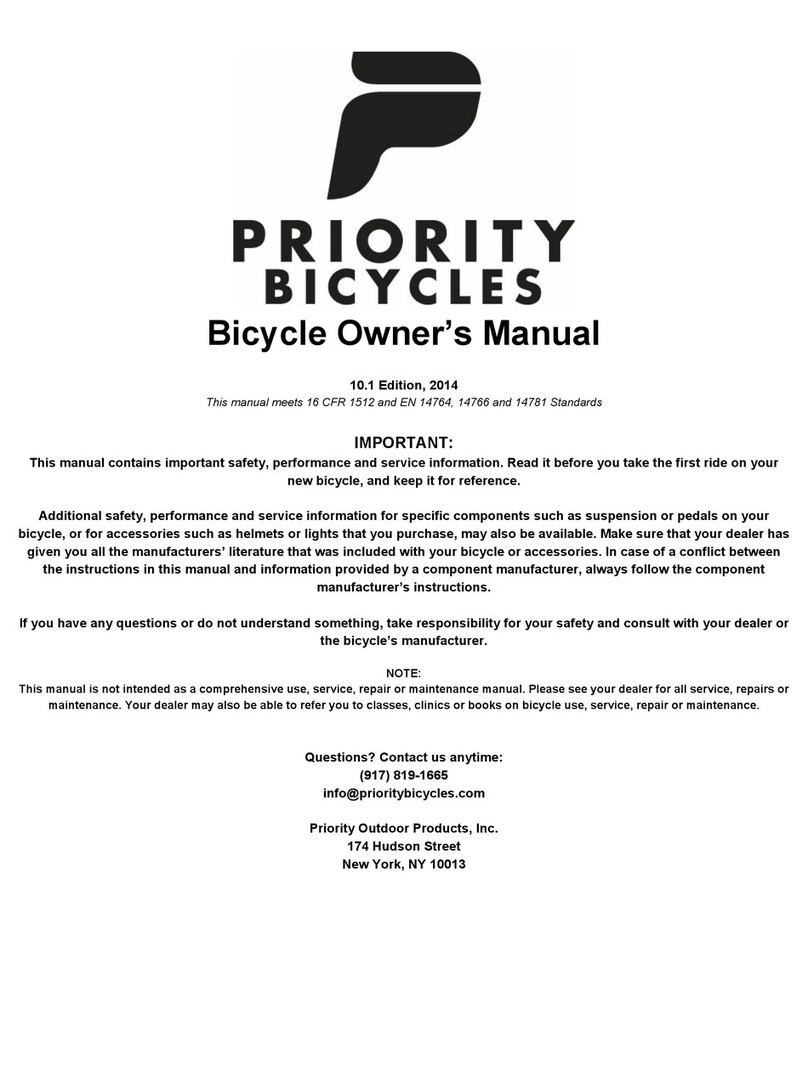 Priority Bicycle User manual