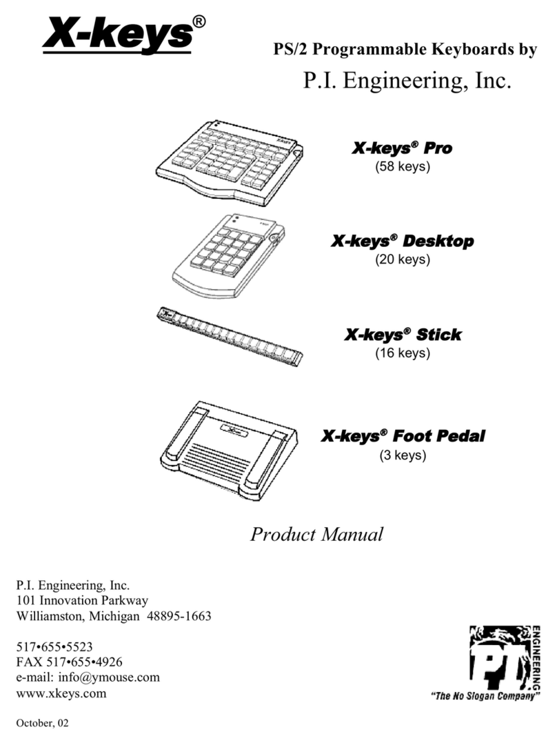 P.I. Engineering X-keys Pro User manual