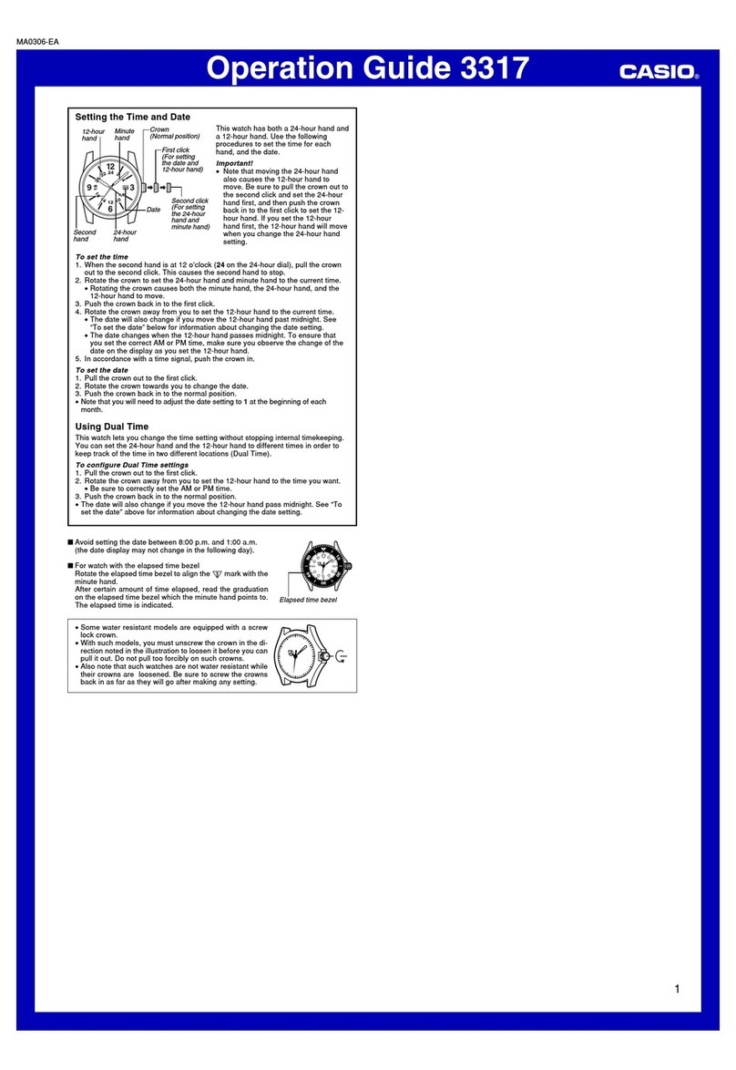 Casio 3317 User manual