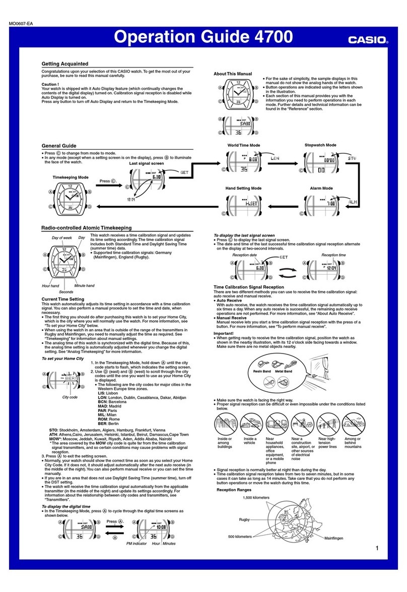Casio 4700 User manual