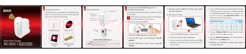 Aztech WL580E Instructions for use