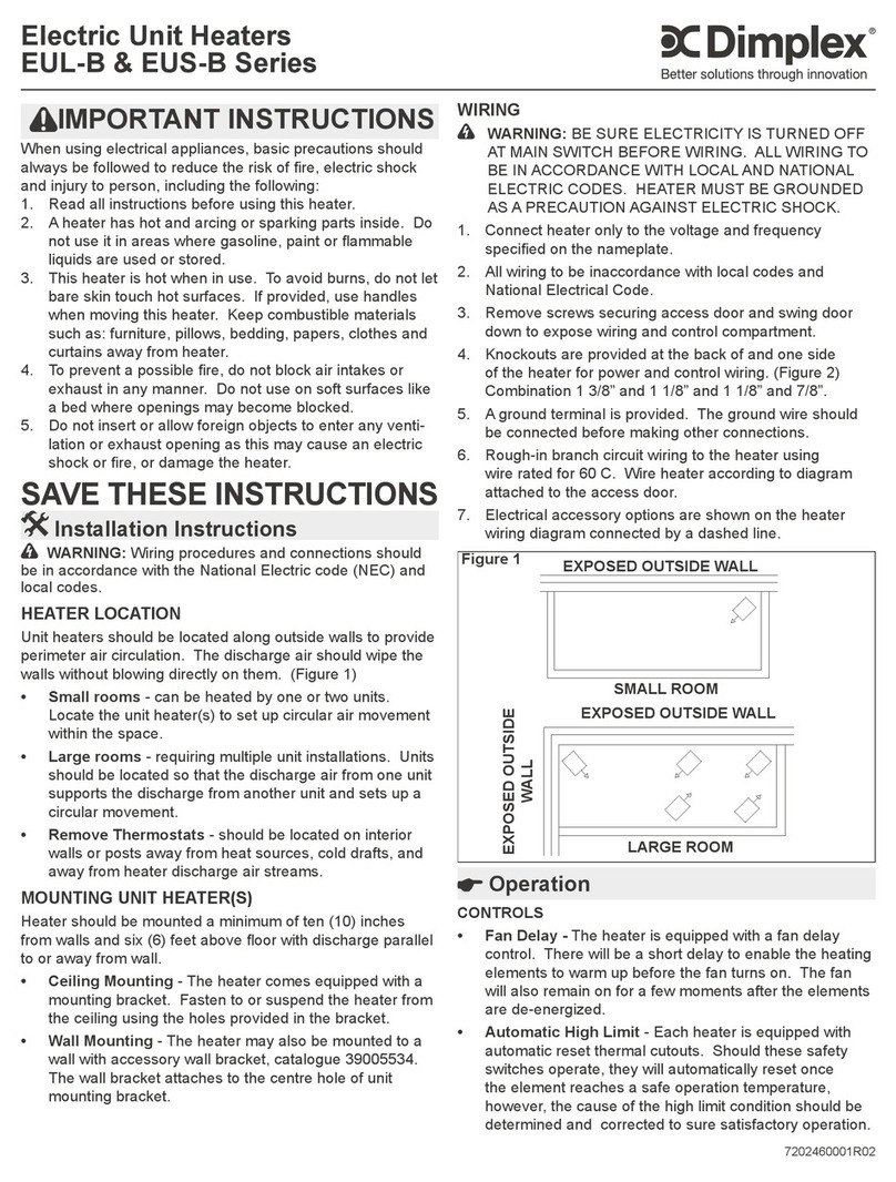 Dimplex EUL-B Series User manual