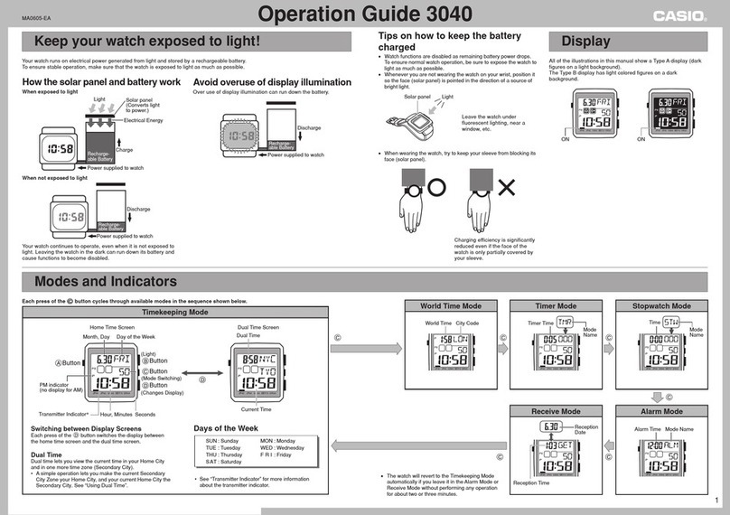Casio 3040 User manual