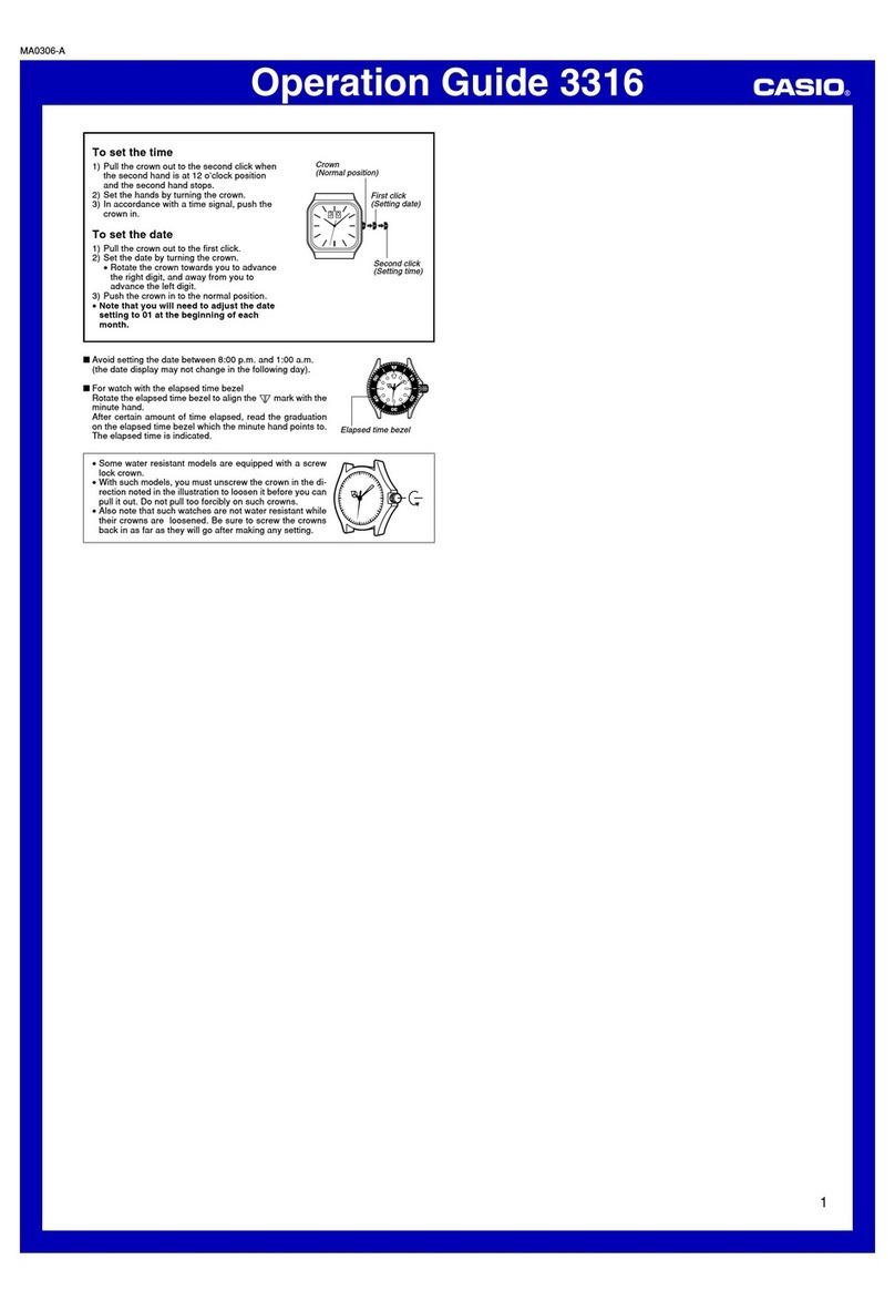 Casio 3316 User manual