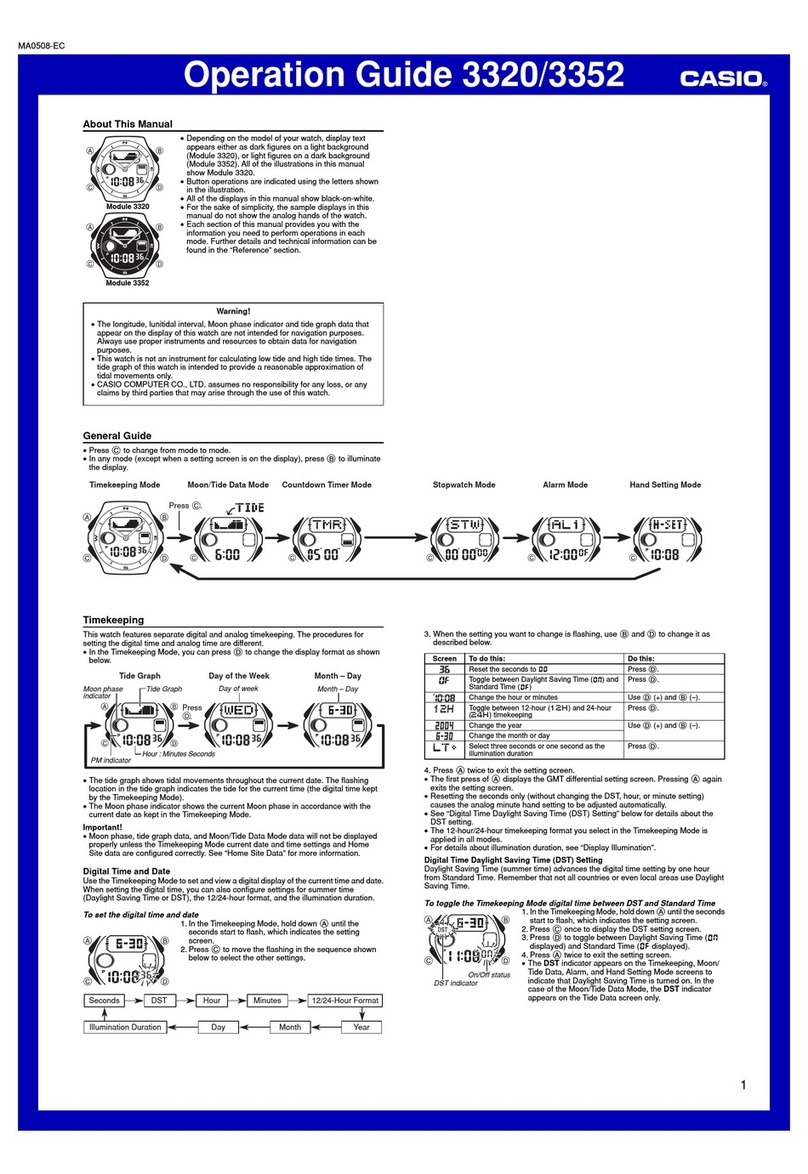 Casio 3352 User manual