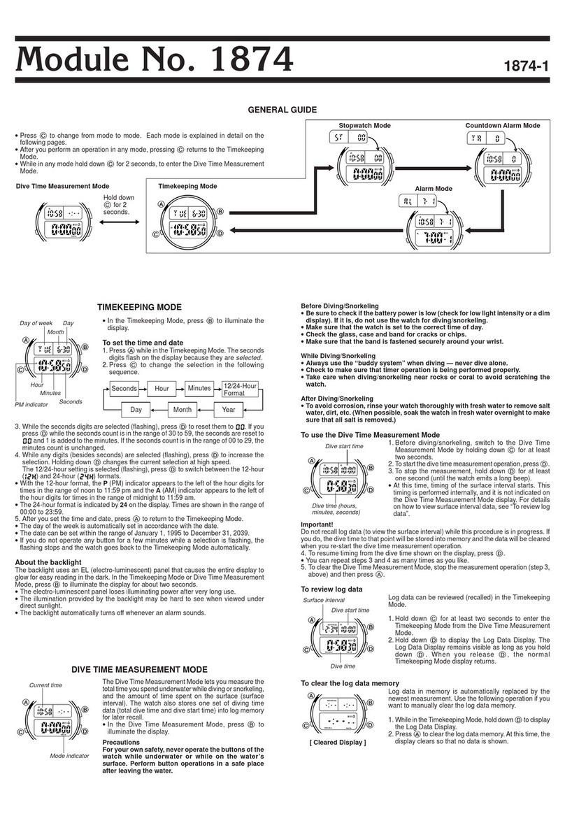 Casio 1874 Configuration guide