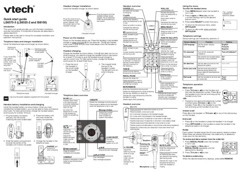 V-tech LS6375-3 User manual