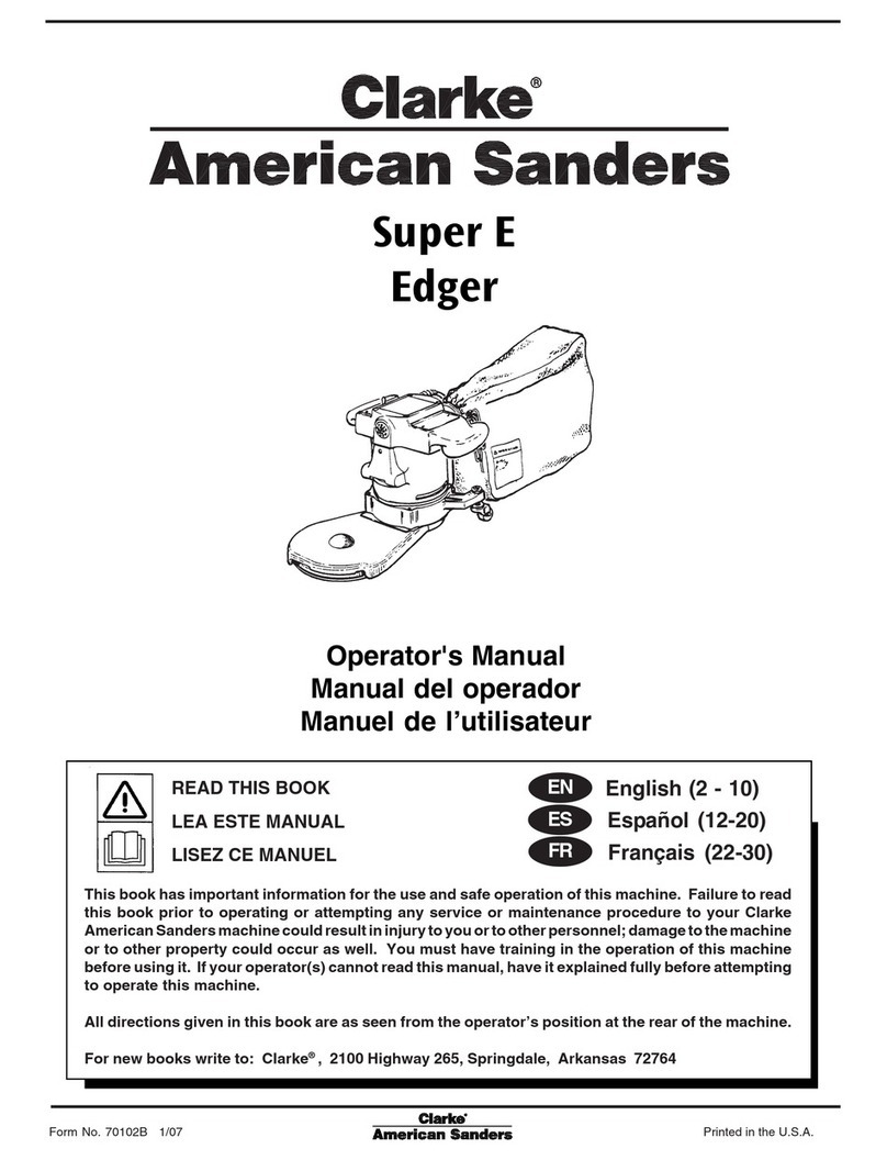 Clarke Super E User manual
