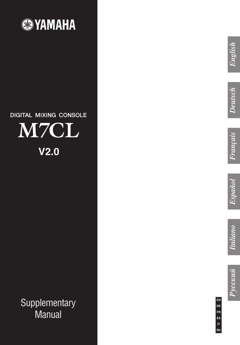 Yamaha M7CL StageMix V1.5 Instructions and recipes