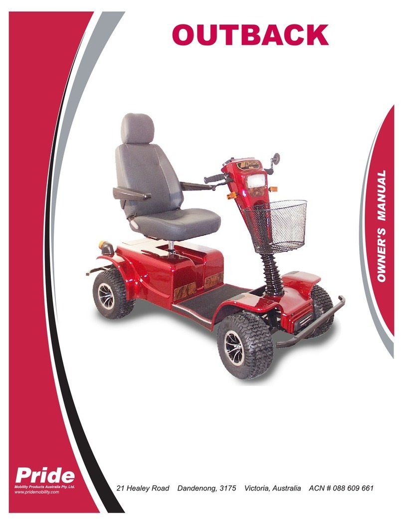 Pride Mobility OUTBACK User manual