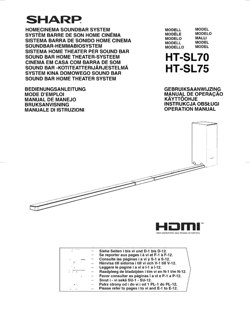 Sharp HT-SL70 User manual
