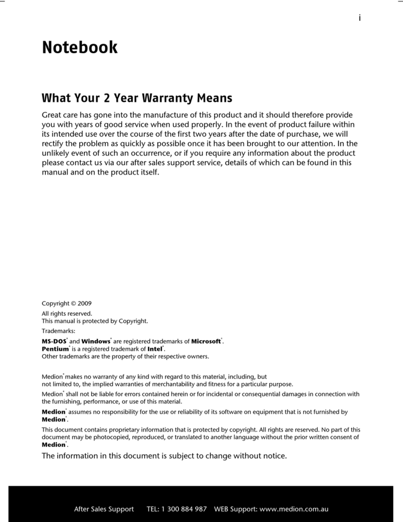 Medion Notebook Computer User manual