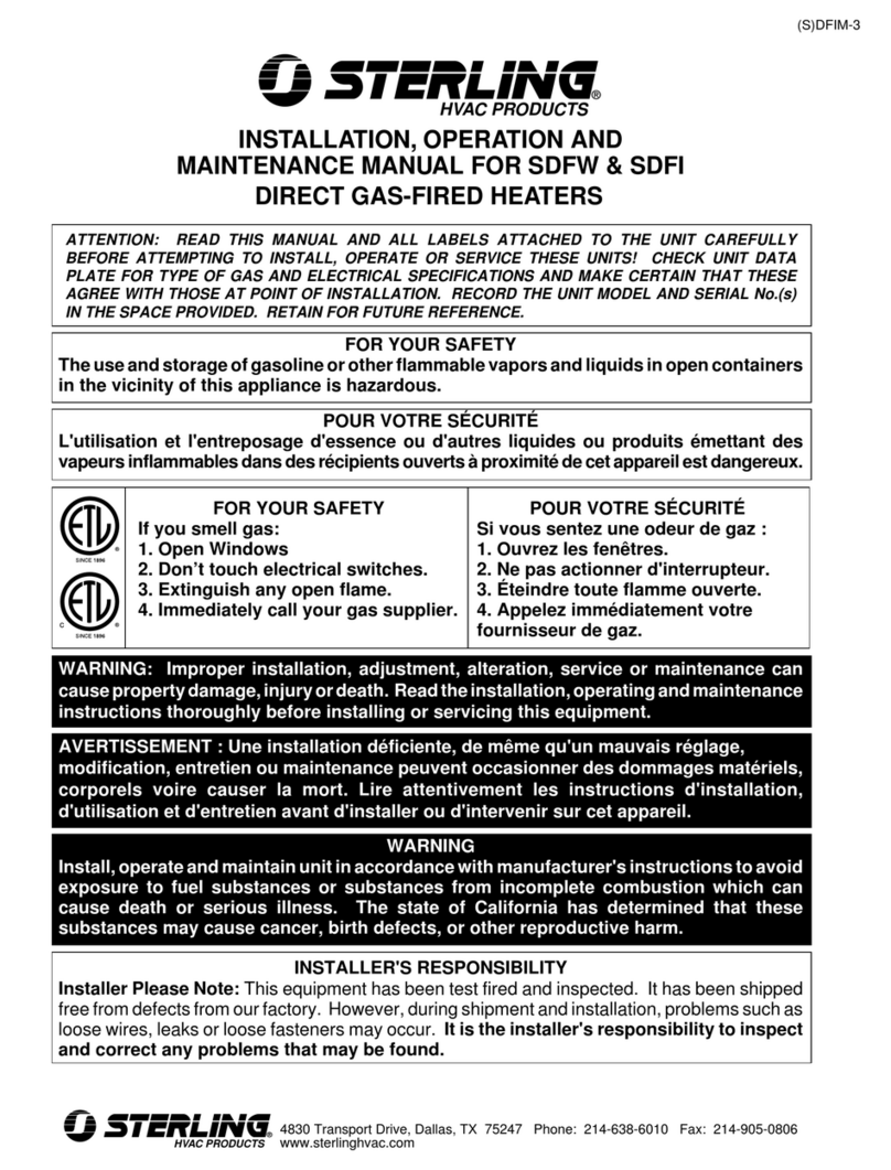 Sterling SDFW User manual
