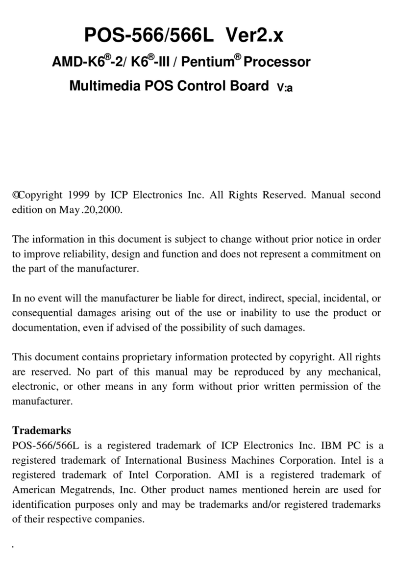 ICP Electronics POS-566 User manual