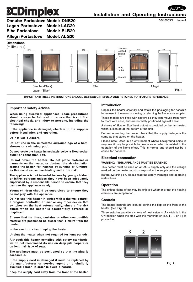 Dimplex Danube DNB20 User manual
