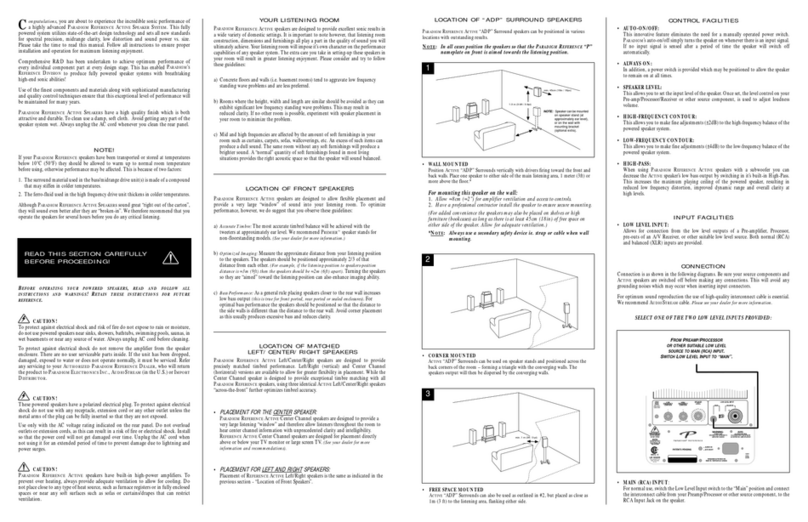 Paradigm Active User manual