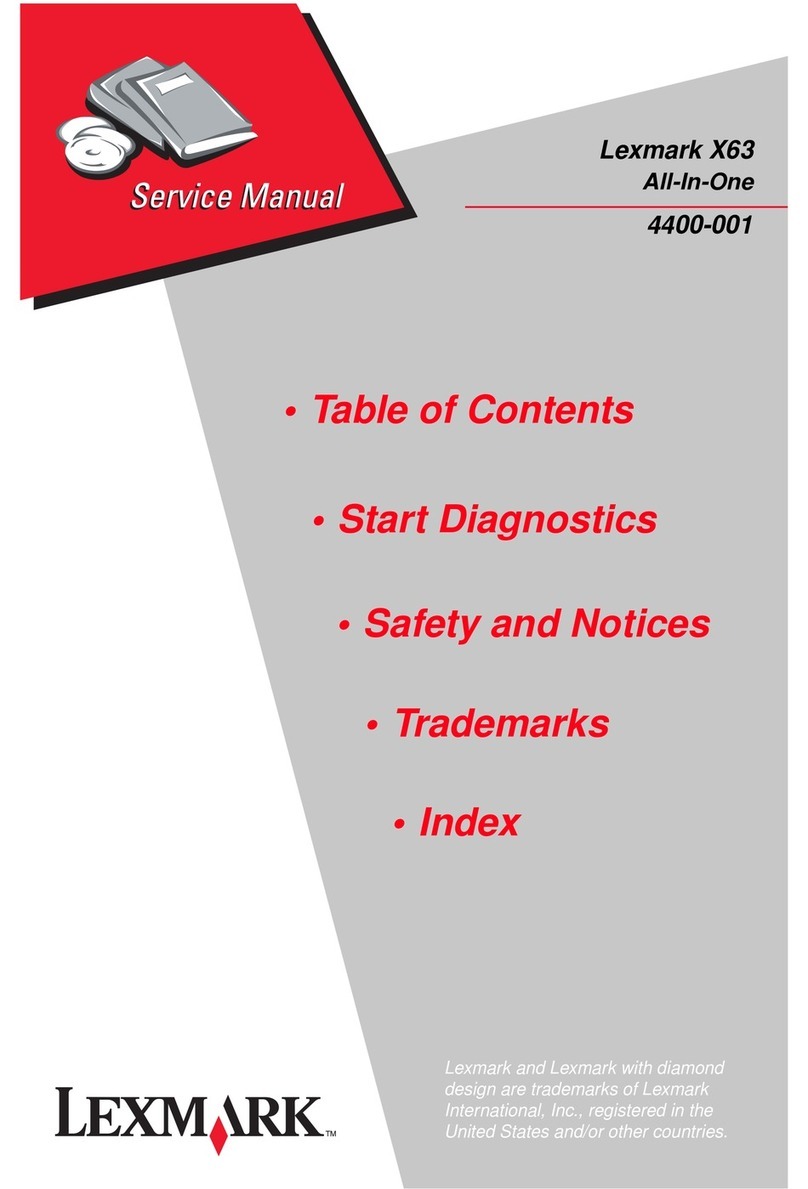 Lexmark X63 User manual