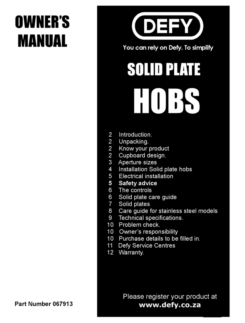 Defy 67913 User manual