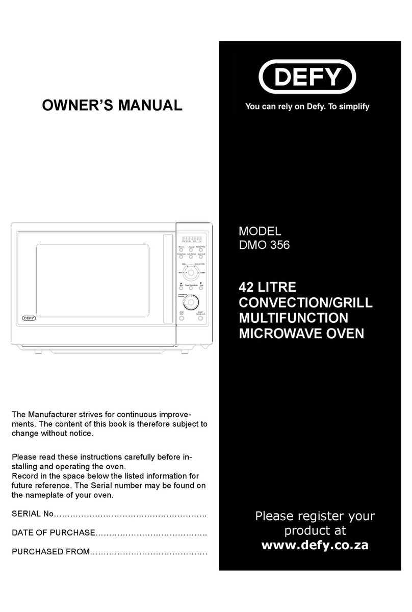 Defy DMO 356 User manual