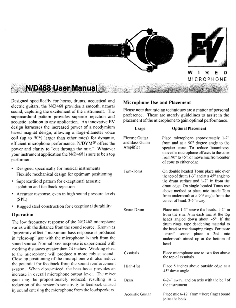 Electro-Voice D468 User manual