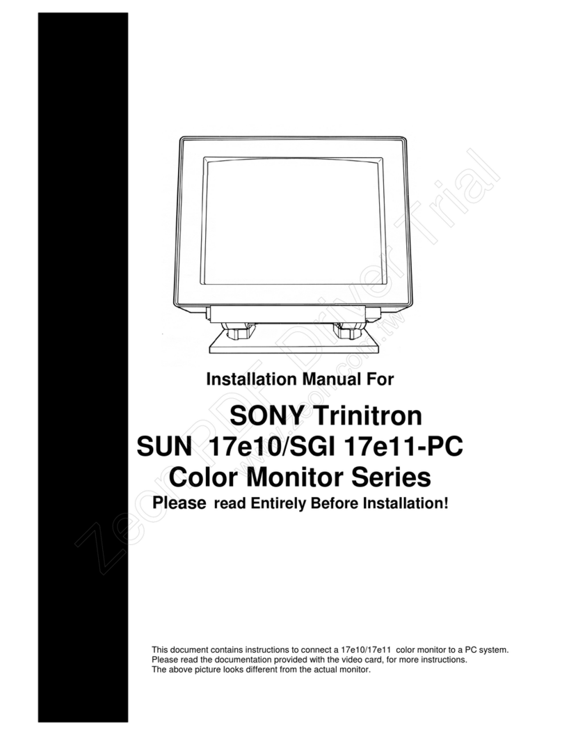 Sony SUN 17e10 User manual